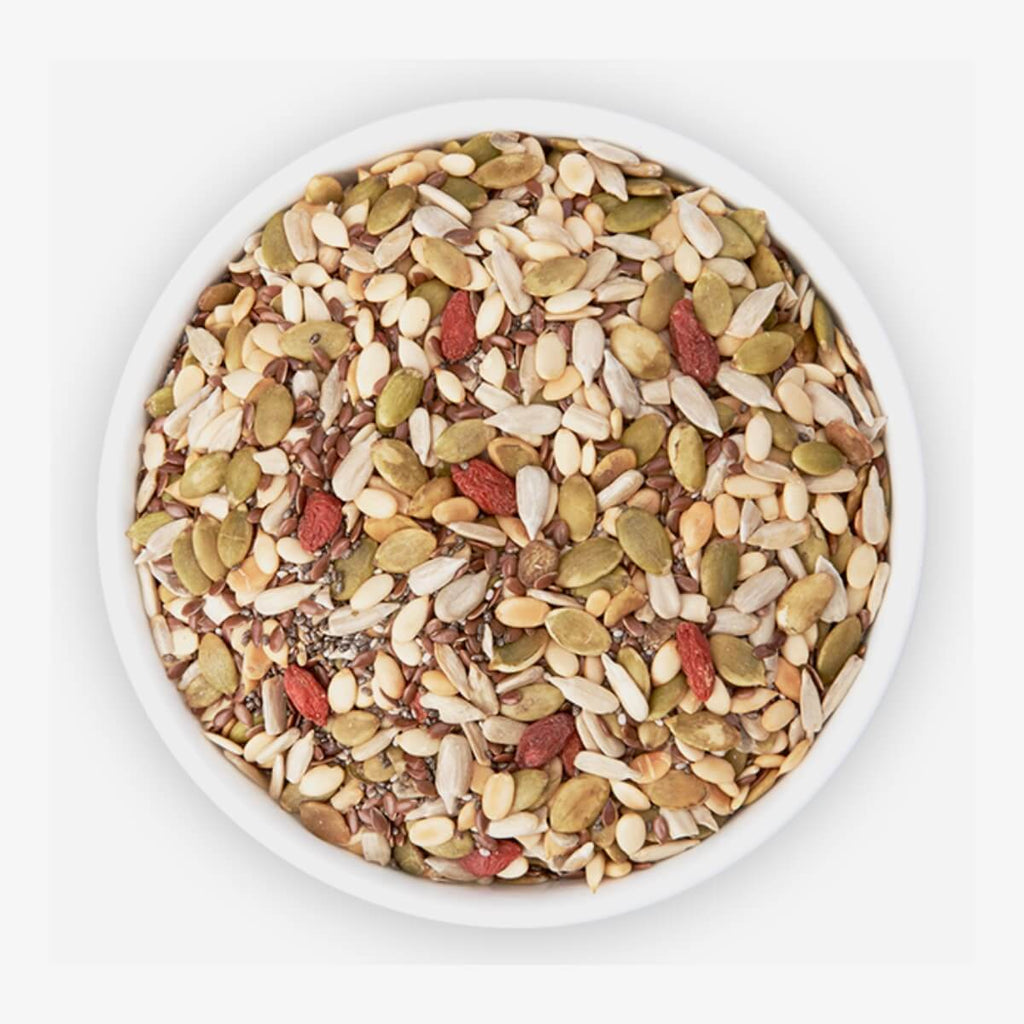 True Elements Antioxidant Mix (Roasted Sunflower Pumpkin Flax Watermelon Chia Seeds And Goji Berries ) - 500Gm
