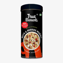 True Elements Crunchy Nuts & Berries Muesli, with Almonds and Cranberries 400Gm