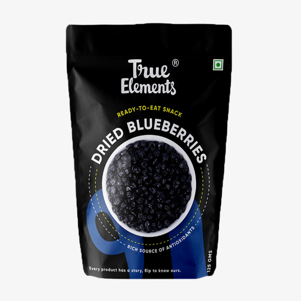 True Elements Dried Blueberries 125Gm