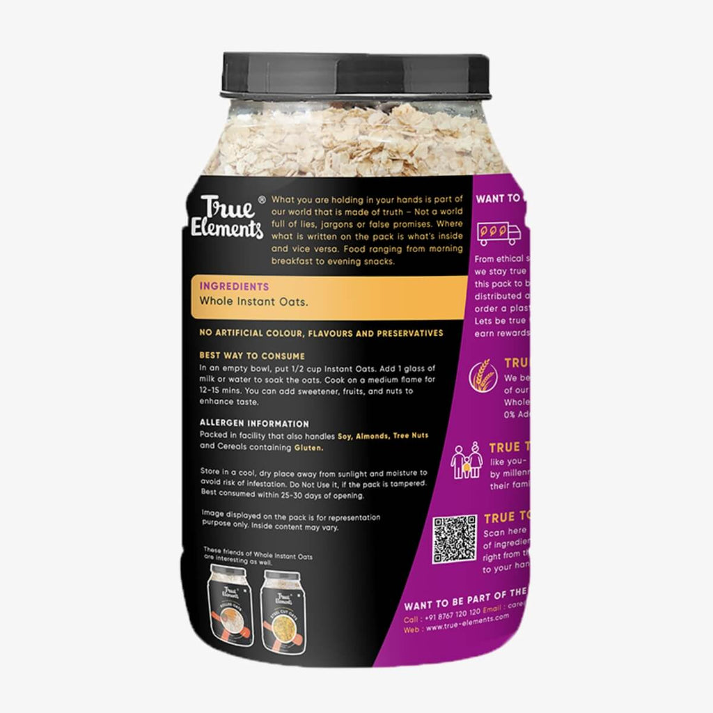 True Elements Instant Oats 900Gm