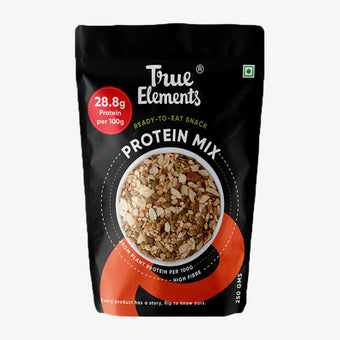 True Elements Protein Mix (Roasted Pumpkin Watermelon Almonds and Soya Nuts, Veg Protein Seeds) 250gm